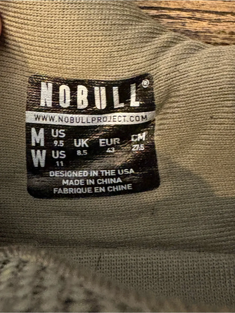 NOBULL Outwork Trainers Mens 9.5 Womens 11 Green SuperFabric Knit Gym